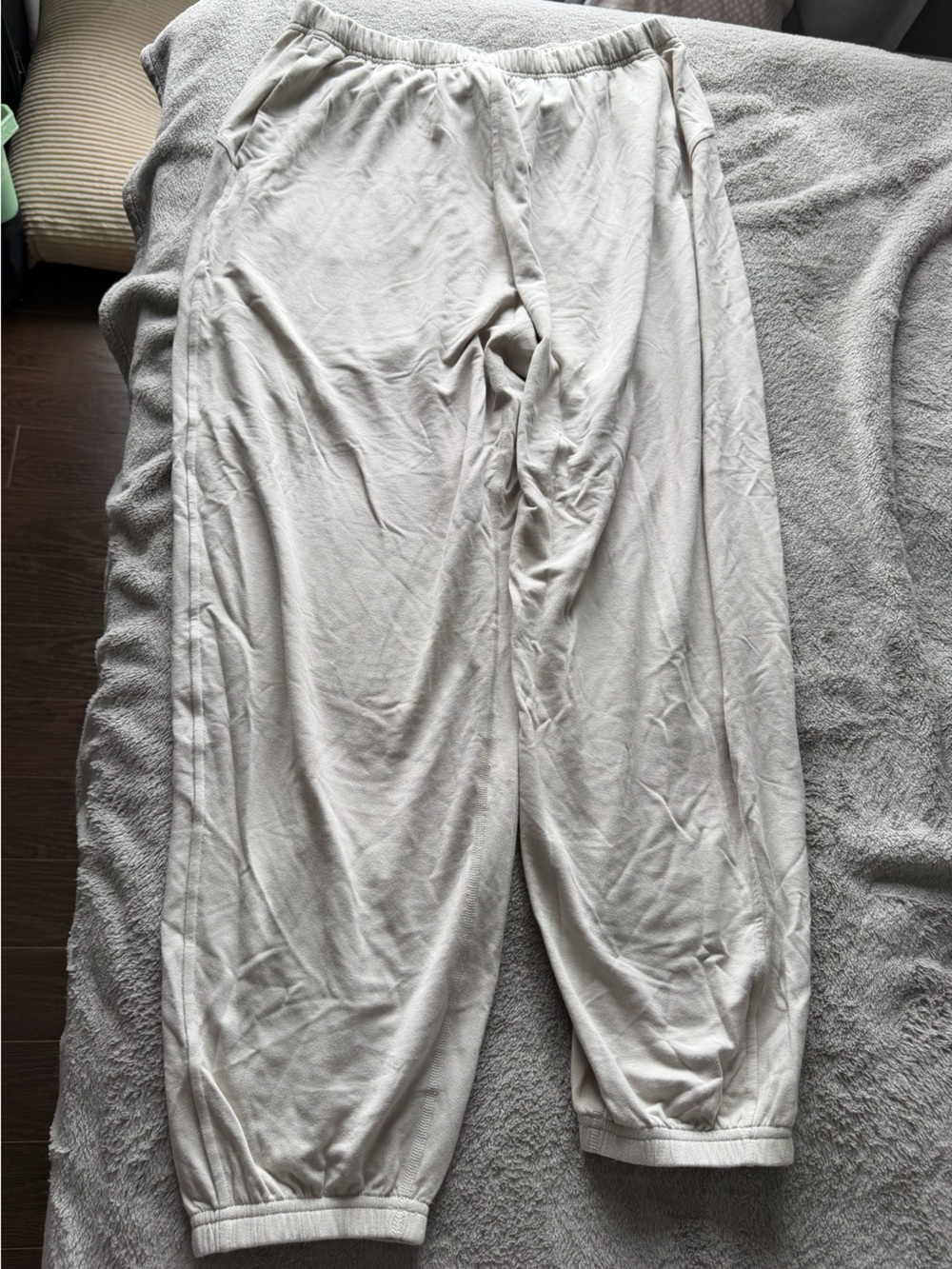 lululemon athletica Light Gray Elastic Waist Lounge Pants